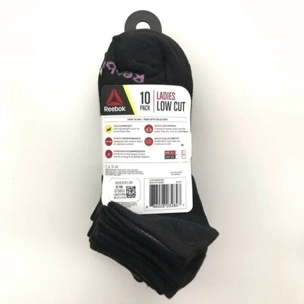 Reebok women’s low cut socks 10 pack size 4-10